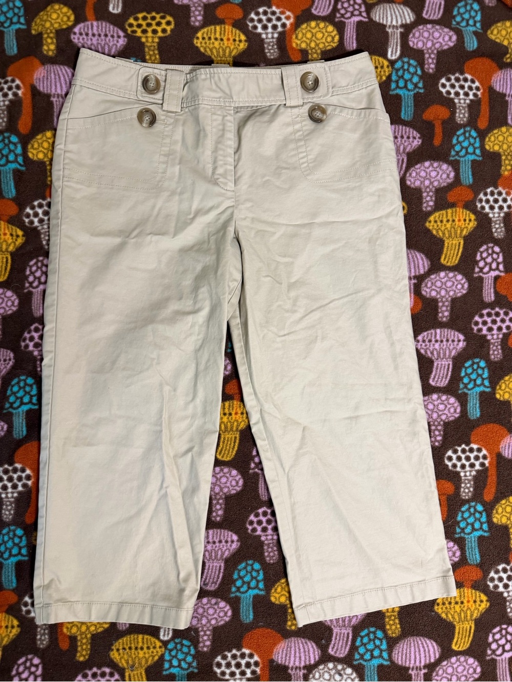 Ann Taylor Light Khaki Capris